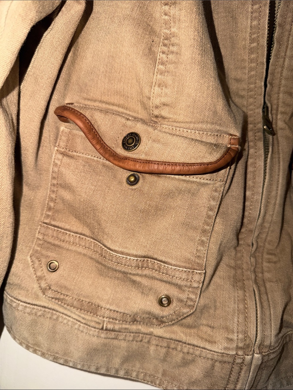 Ralph Lauren Buckle Neck Denim Jacket - Picture 4 of 6